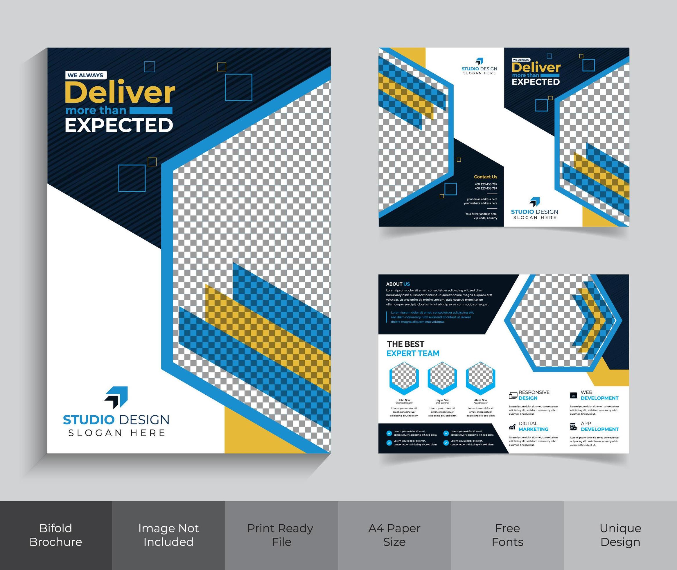 Magazine cover page set 1040290 Vector Art at Vecteezy