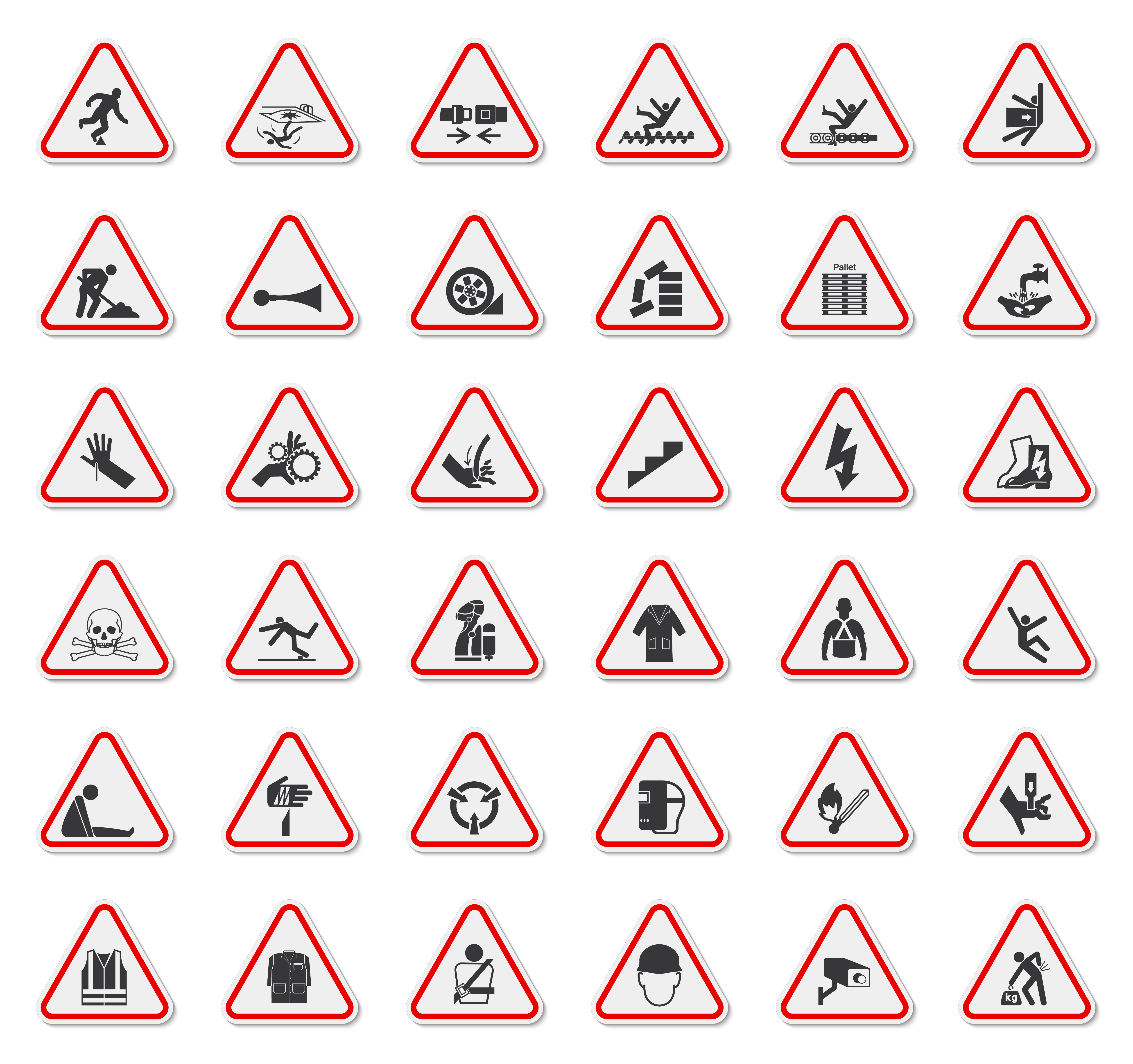 Warning Hazard Symbols - Download Free Vectors, Clipart ...