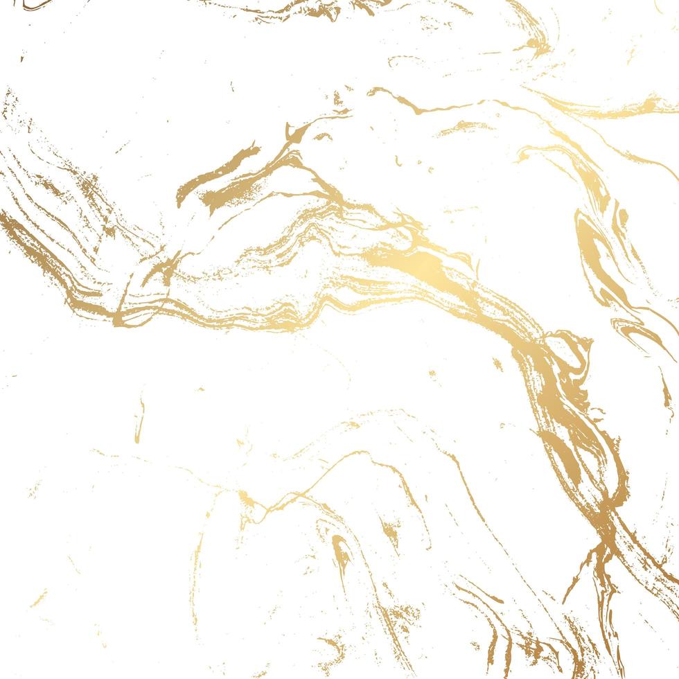 Fondo de textura de mármol en oro y blanco vector