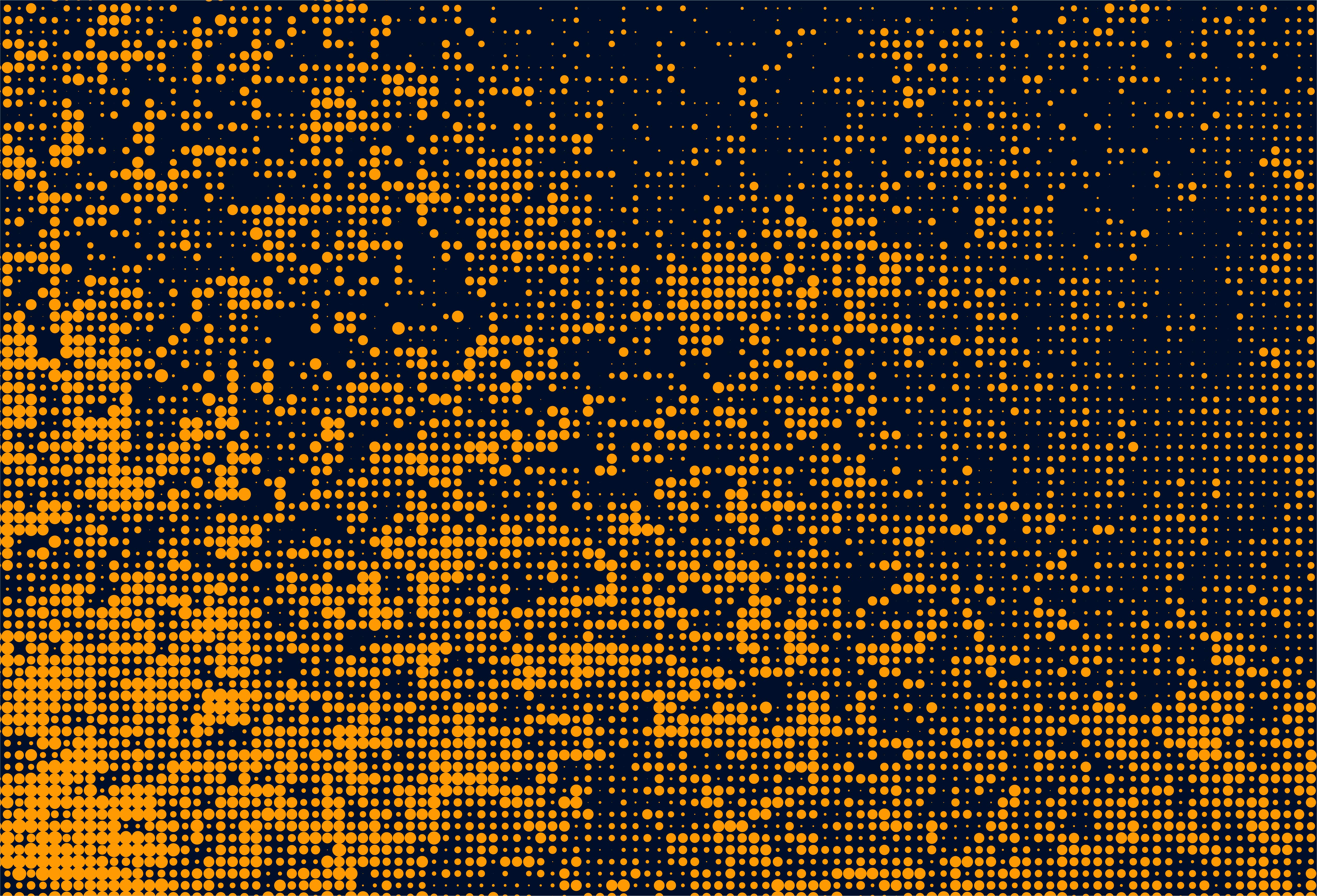 Abstract Black and Orange Dotted Seamless Pattern 1041339 Vector Art at