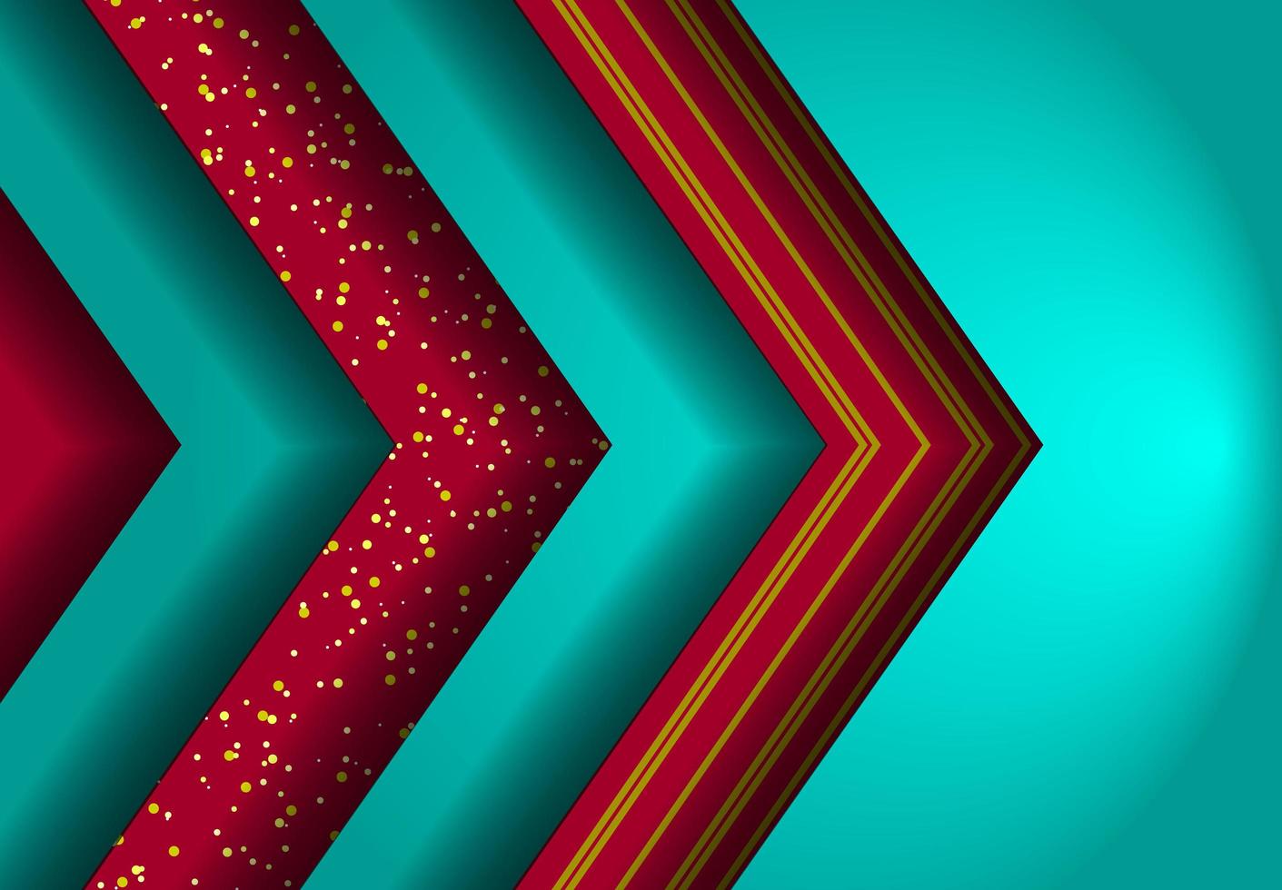 Blue and red layered angle deisgn vector