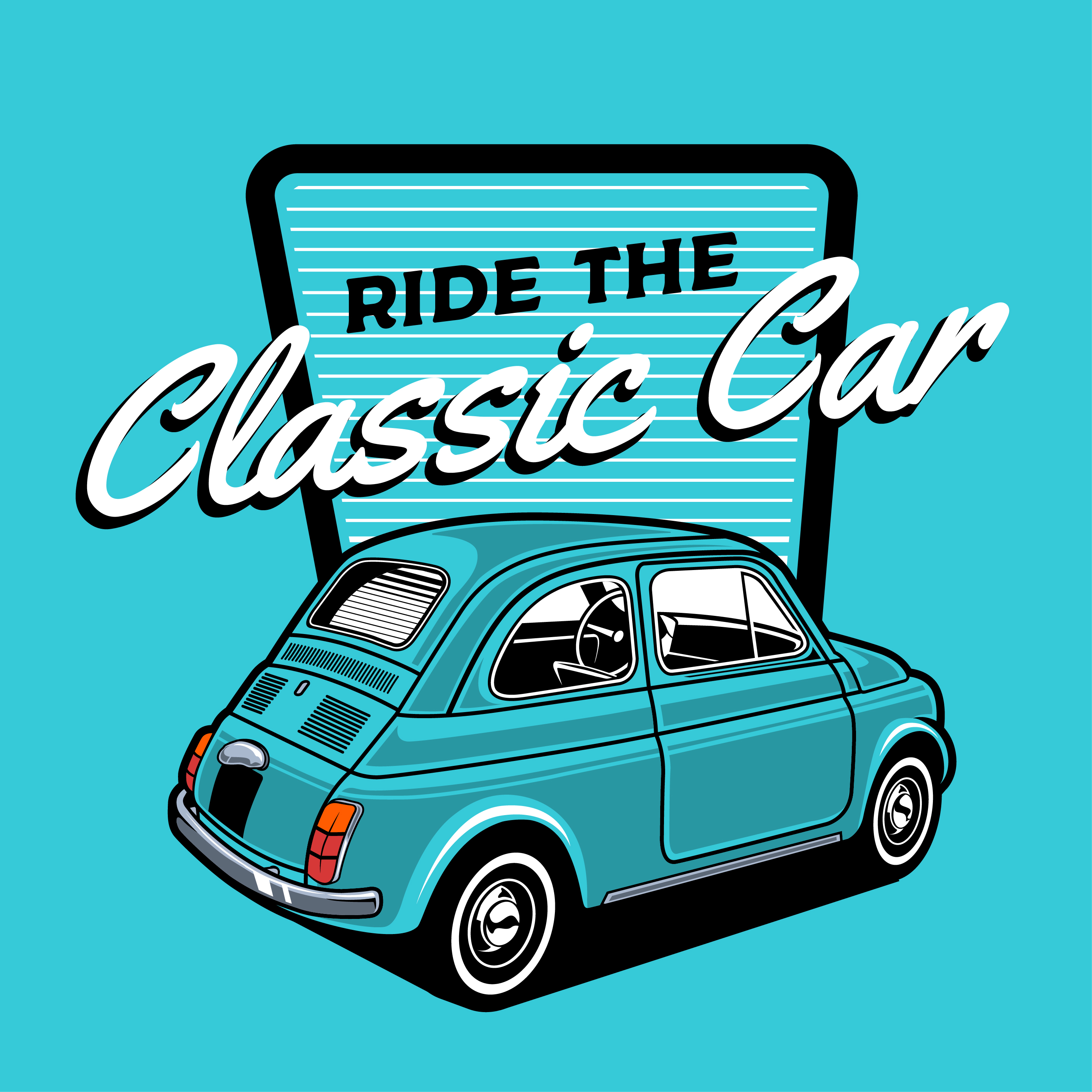 Download Small blue classic car design - Download Free Vectors, Clipart Graphics & Vector Art