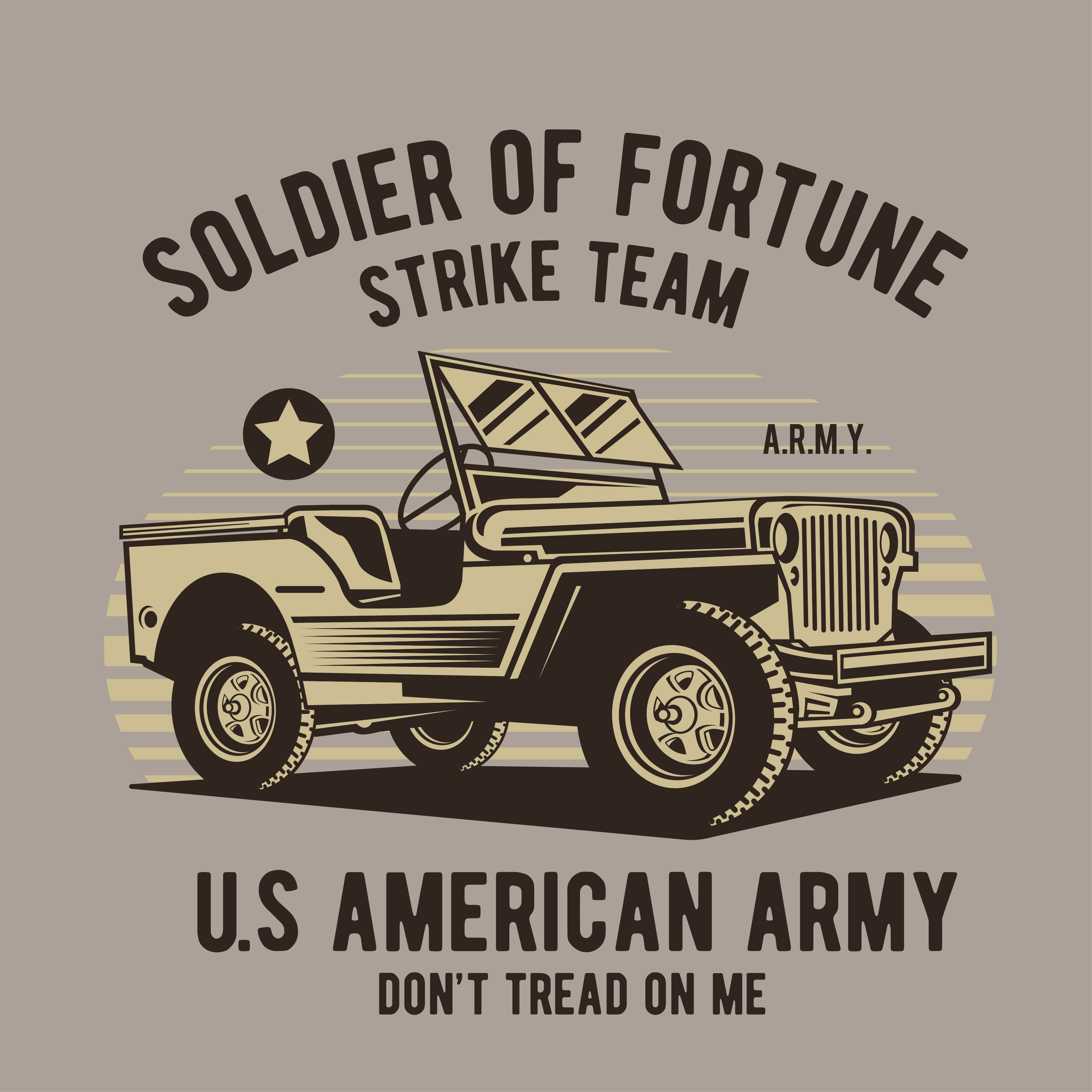 Retro army. Retro army