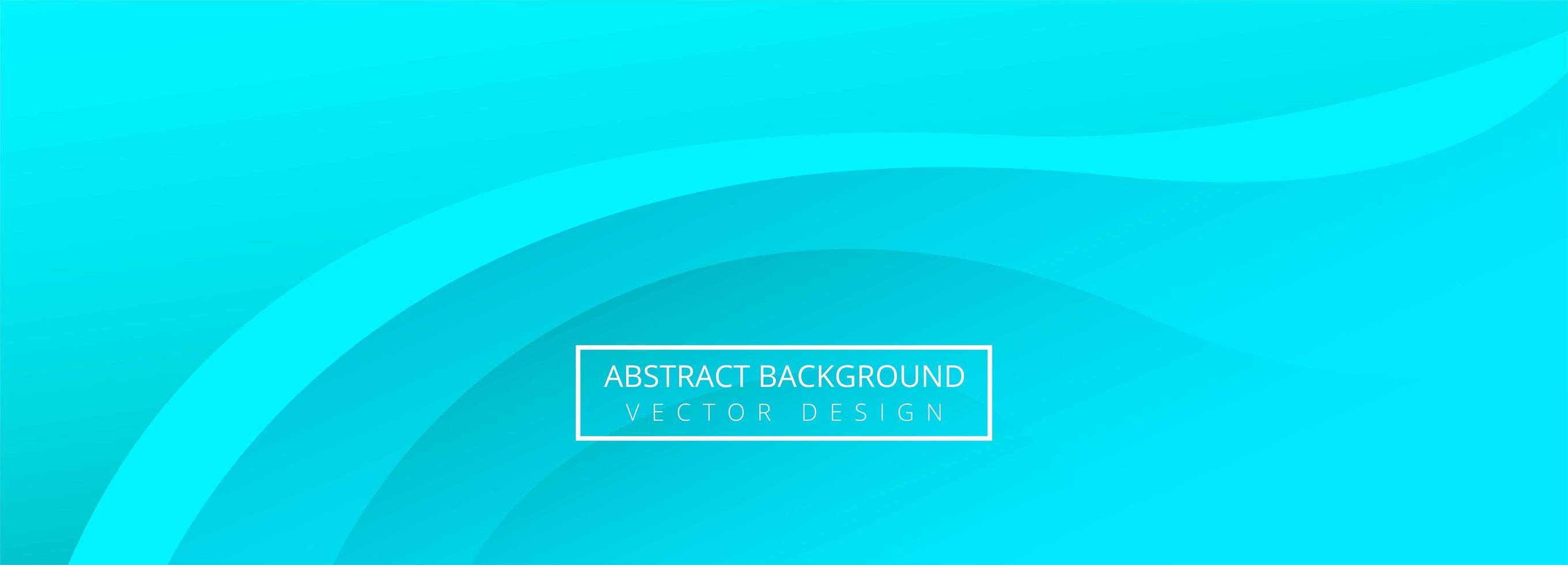Modern Blue Wave Banner vector