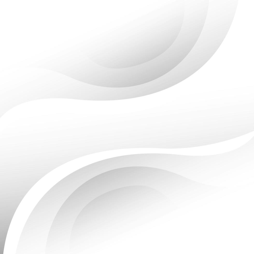 Abstract Gray Wave Design vector