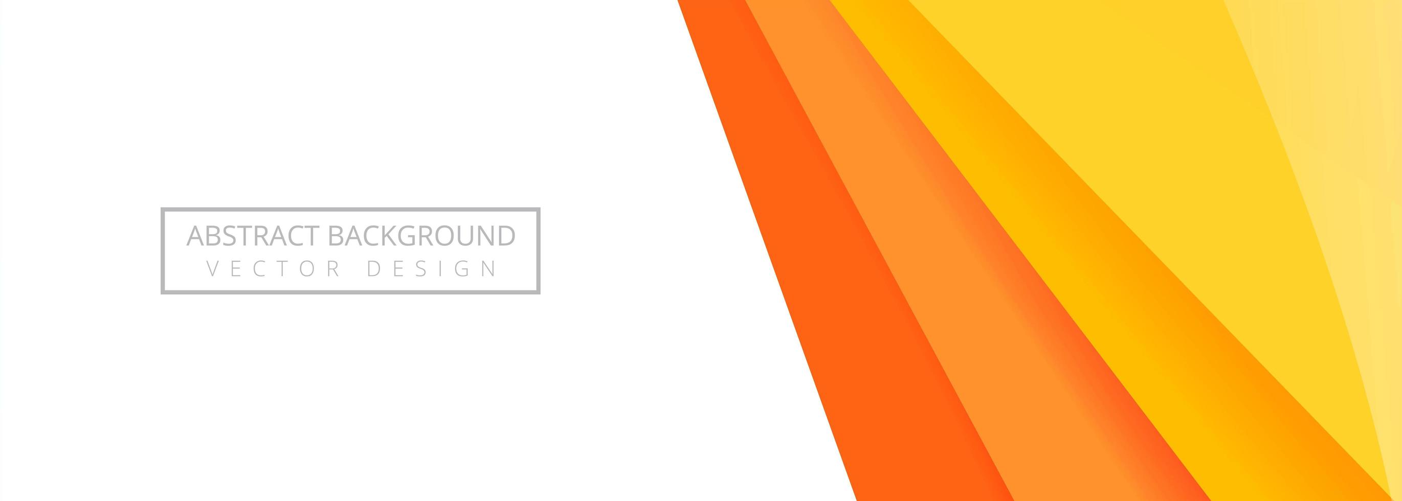 Modern Straight Orange Layers Banner vector