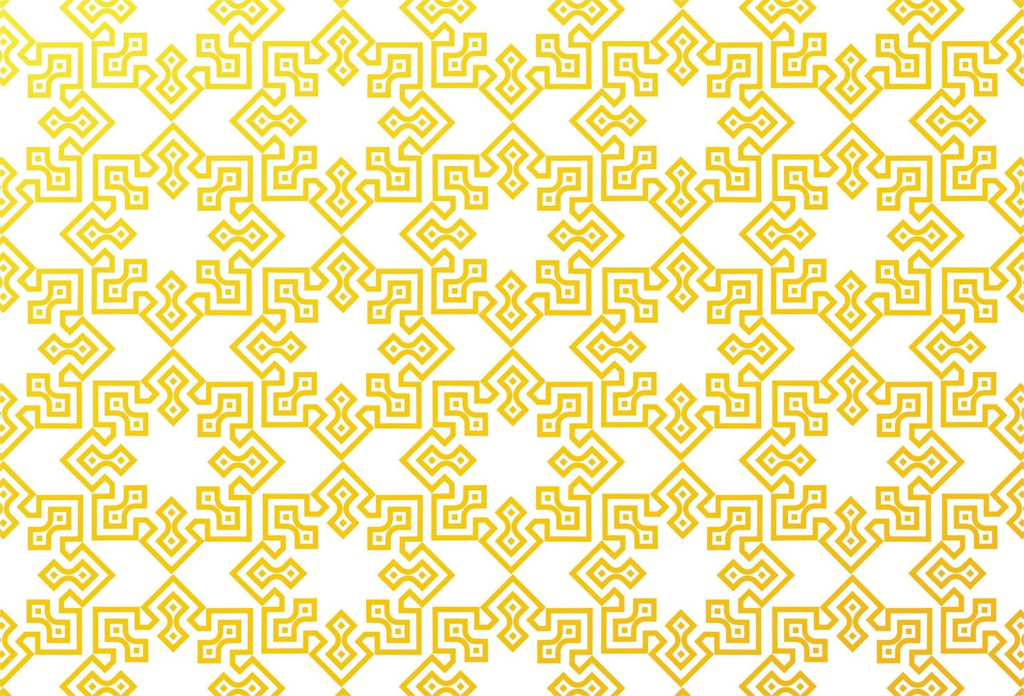 Yellow Geometric Islamic Pattern vector