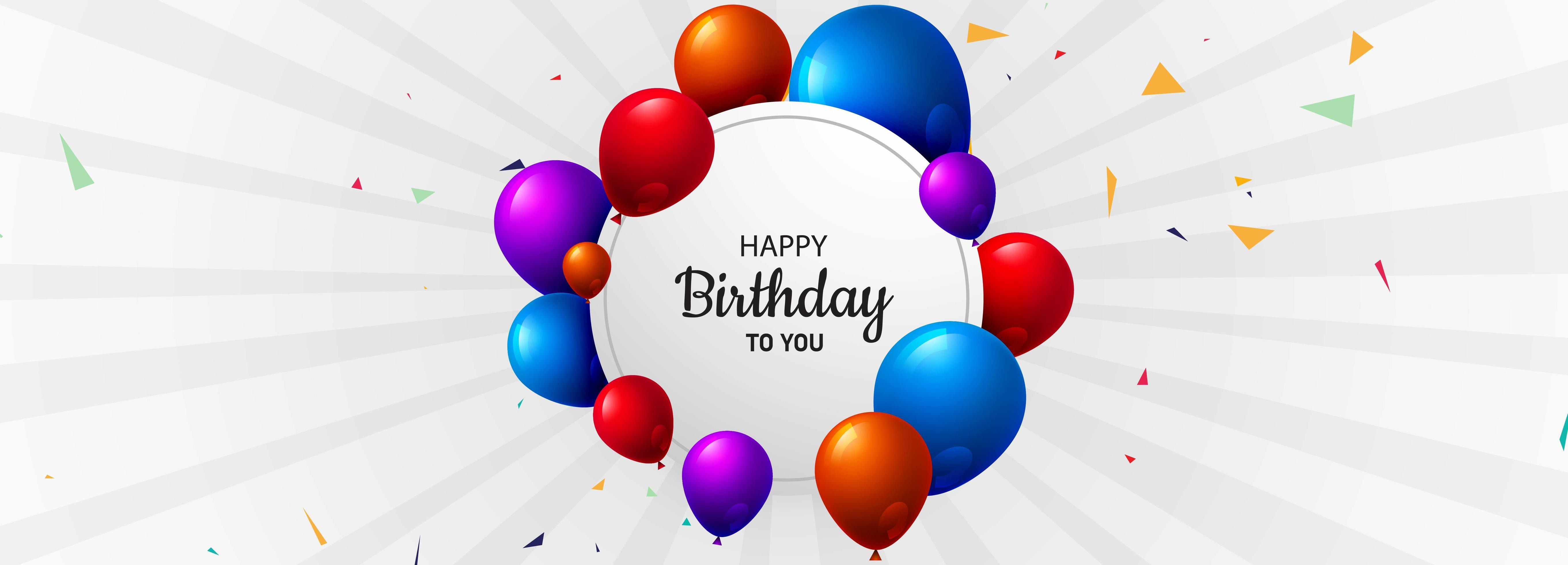 Birthday Banner Black Background