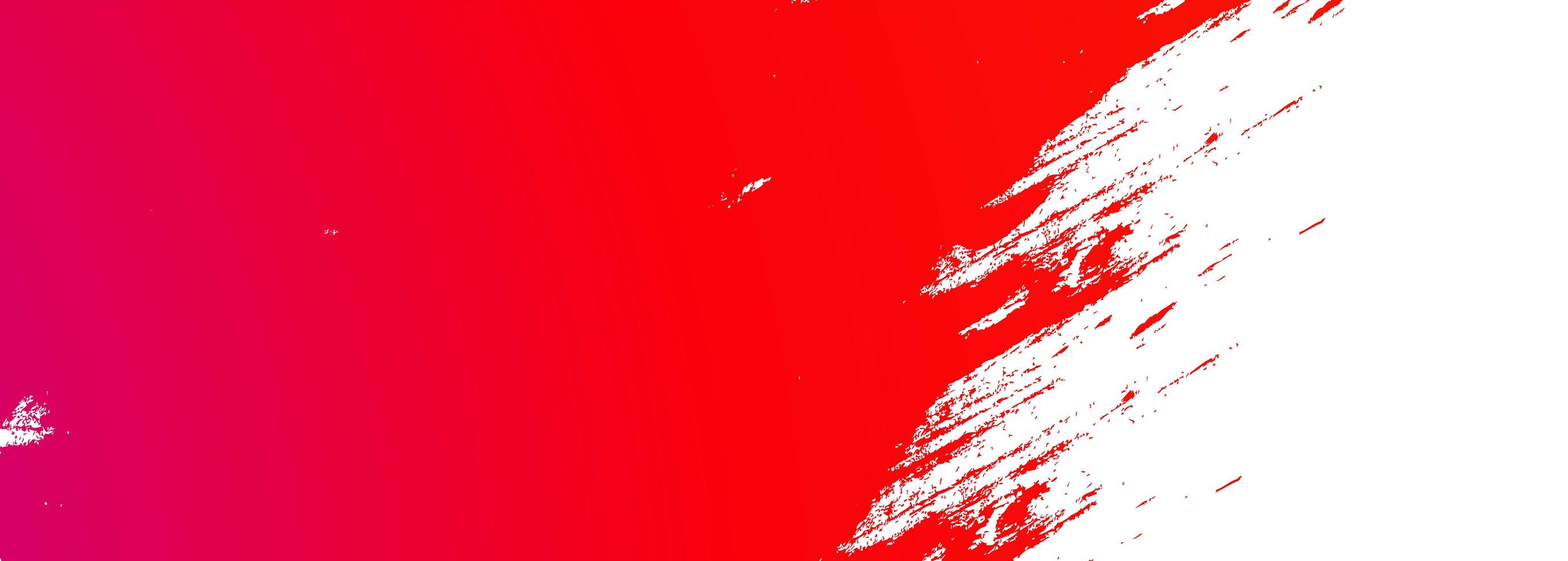 Banner de pincelada de pintura roja abstracta vector