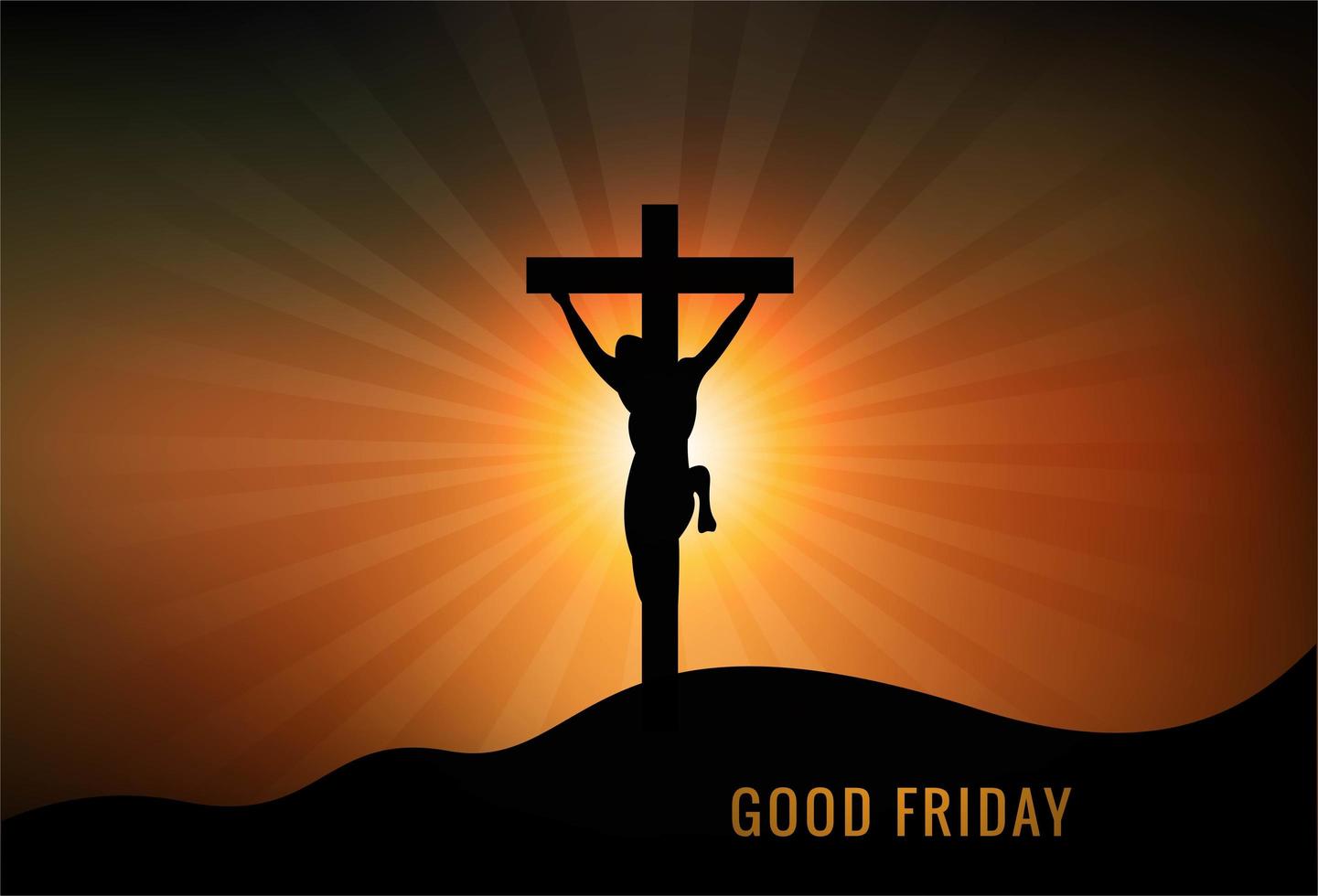 Christian Good Friday Background vector