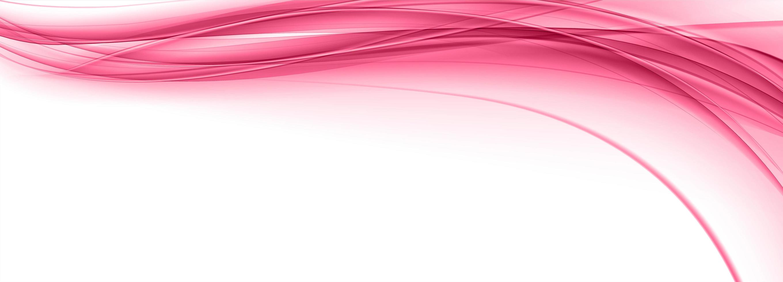 Modern Pink Flowing Wave Banner vector