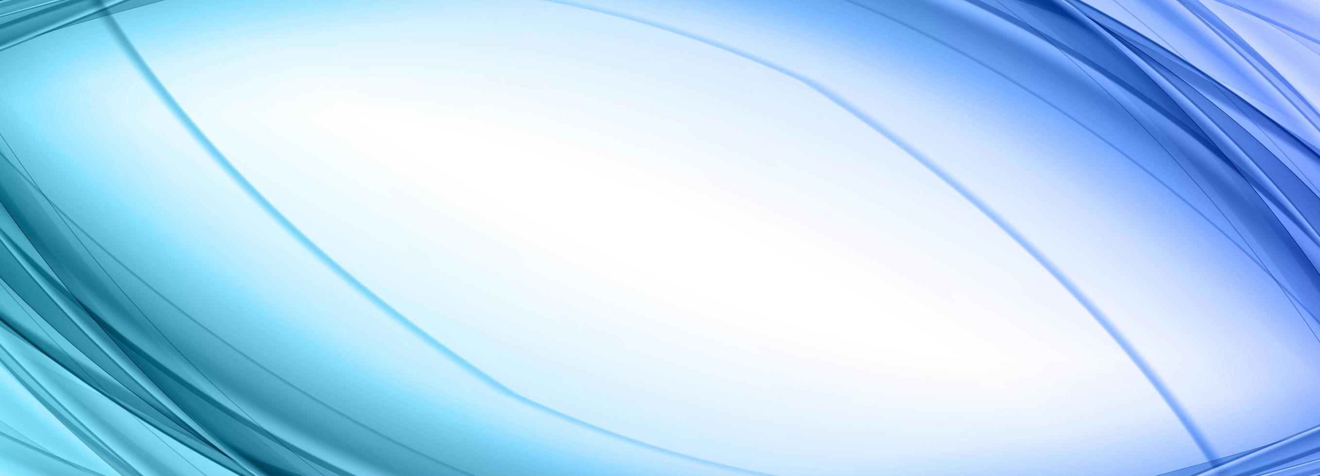 Abstract Blue Curved Lines Banner vector