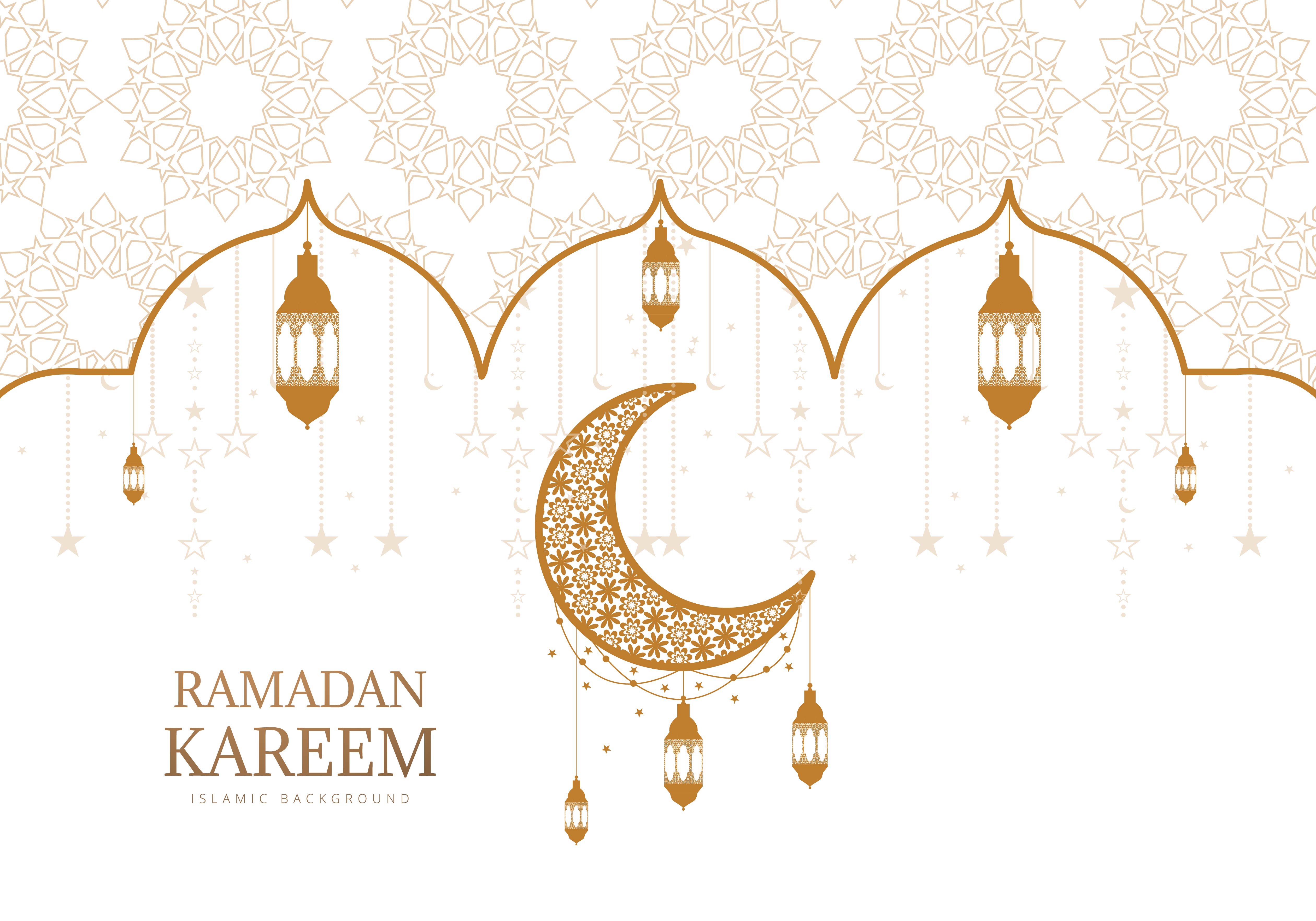 ramadan background gold
