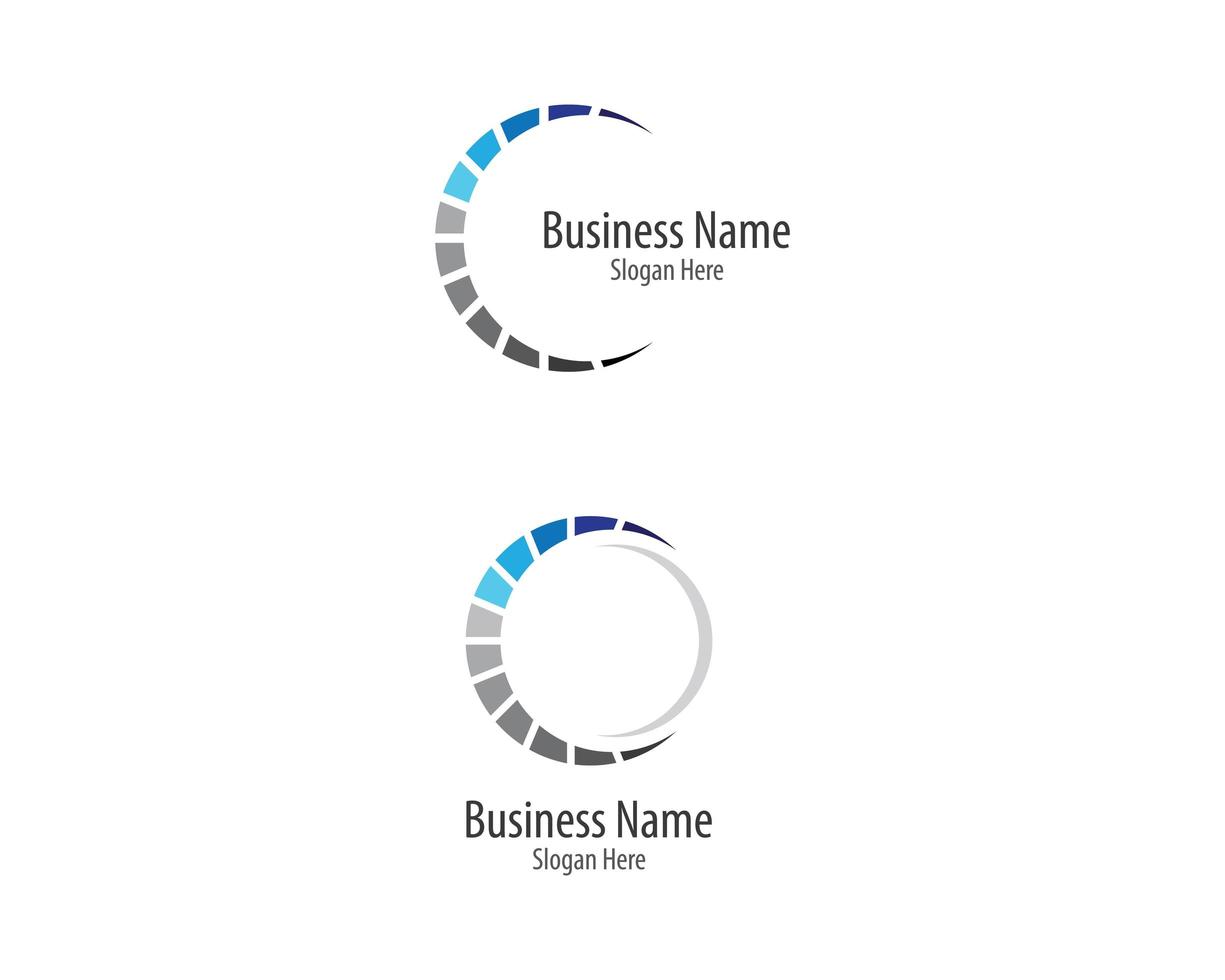 Circle Business Logo Set vector