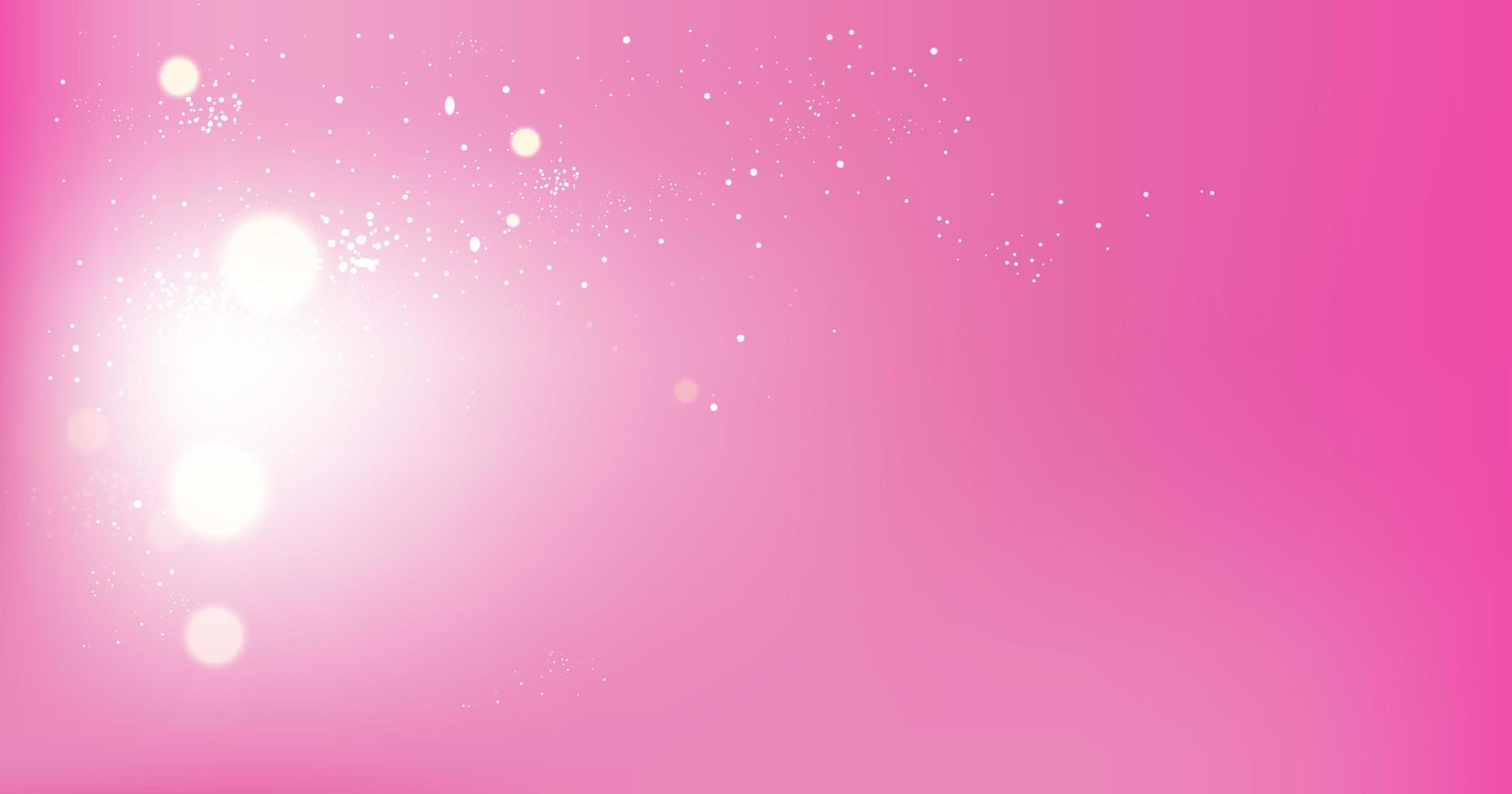 Fondo rosa brillante bokeh vector