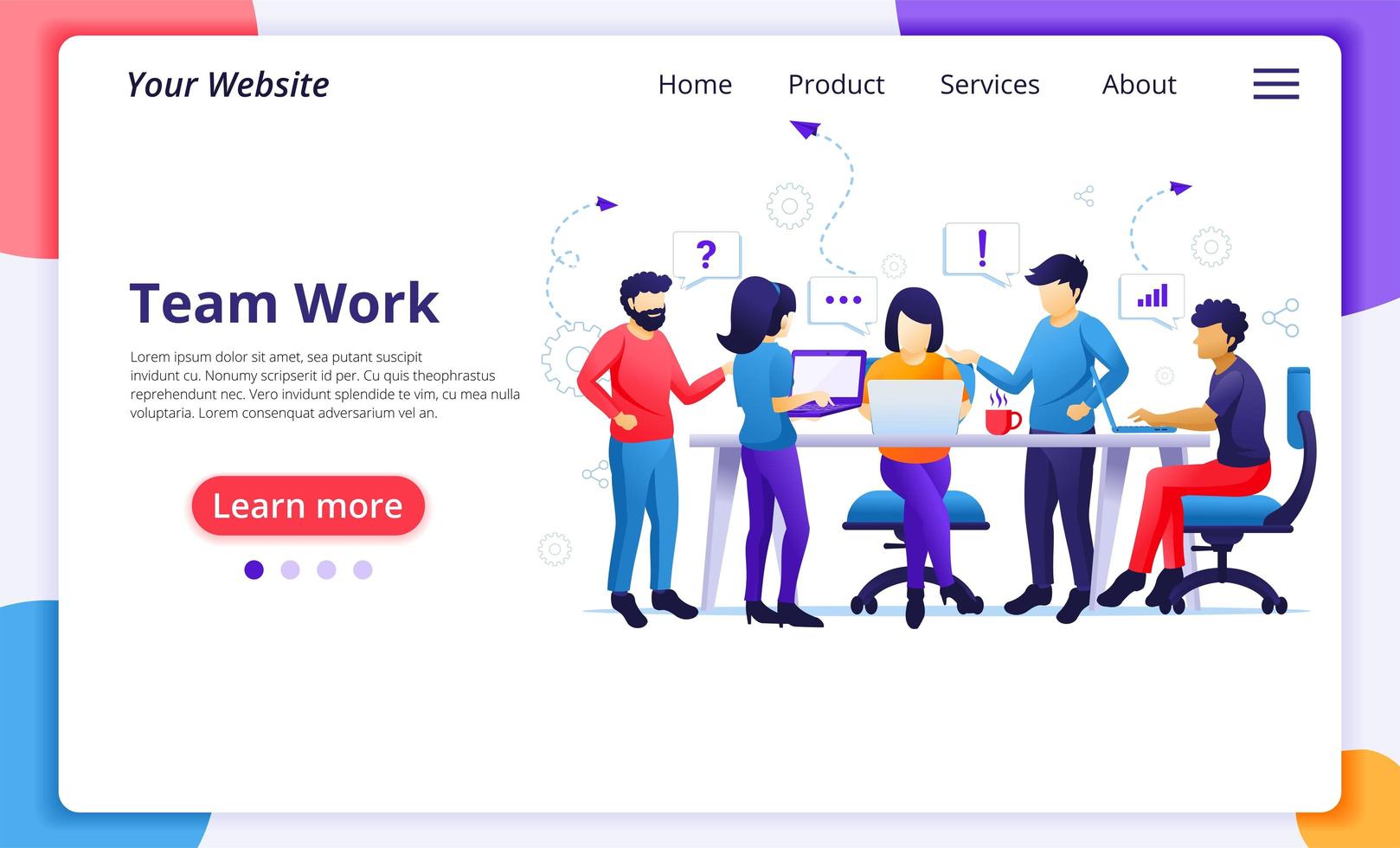 Business teamwork concept vector