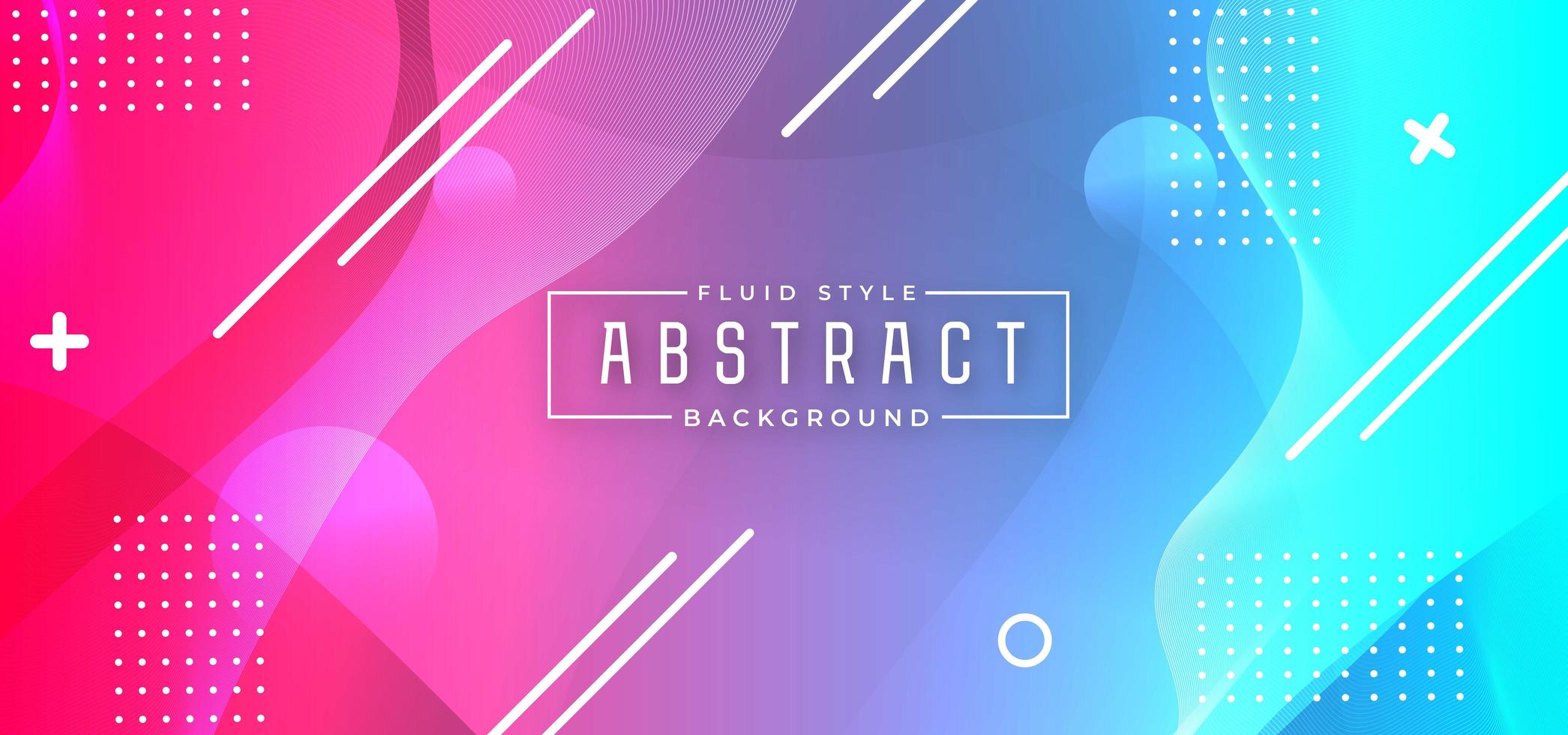 Colorful Dynamic Horizontal Banner Background vector