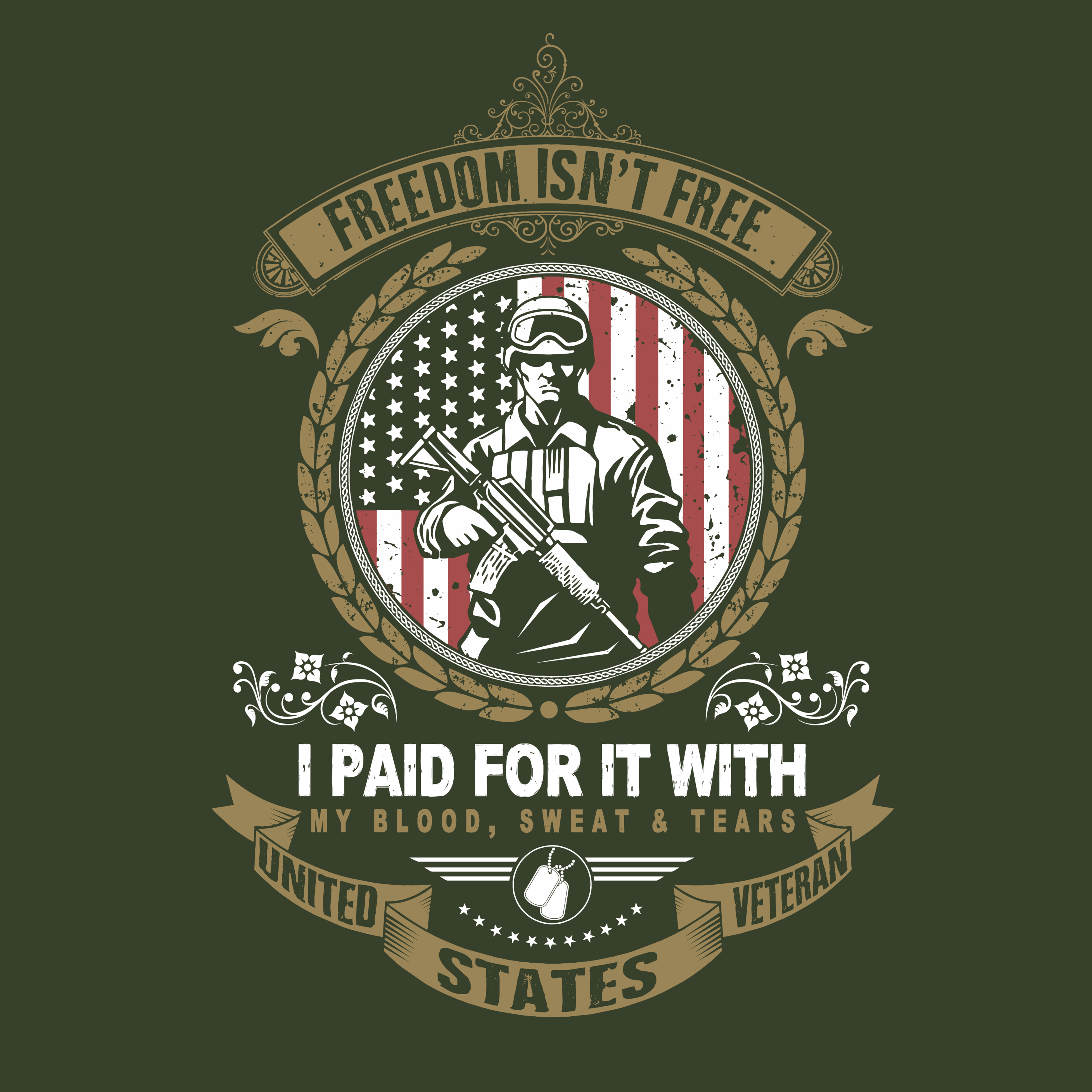 US Veteran Emblem with Soldier - Download Free Vectors ...