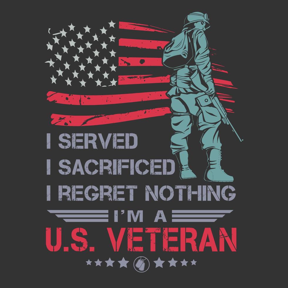 US Veteran Poster Design  vector