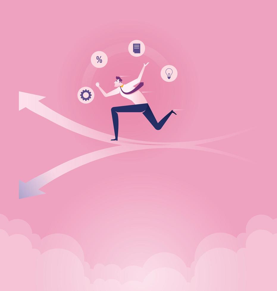Choice way - Concept business decision  vector