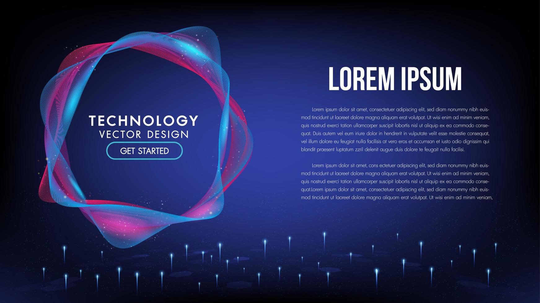 Abstract technology background concept communication vector