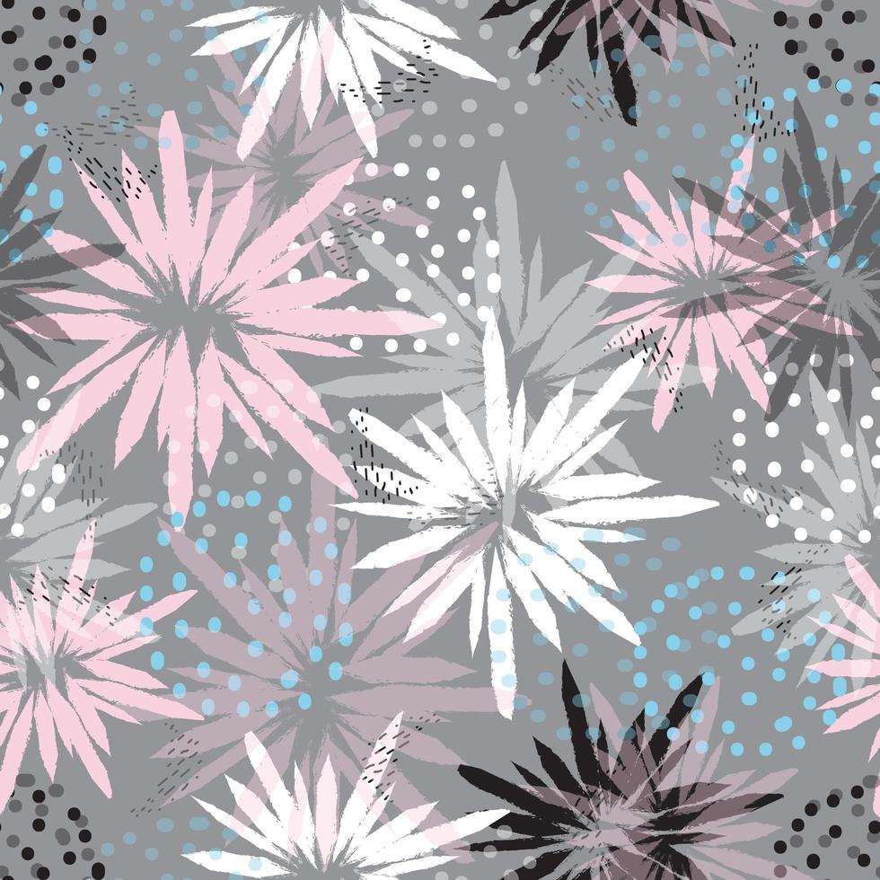 patrón abstracto floral pastel vector