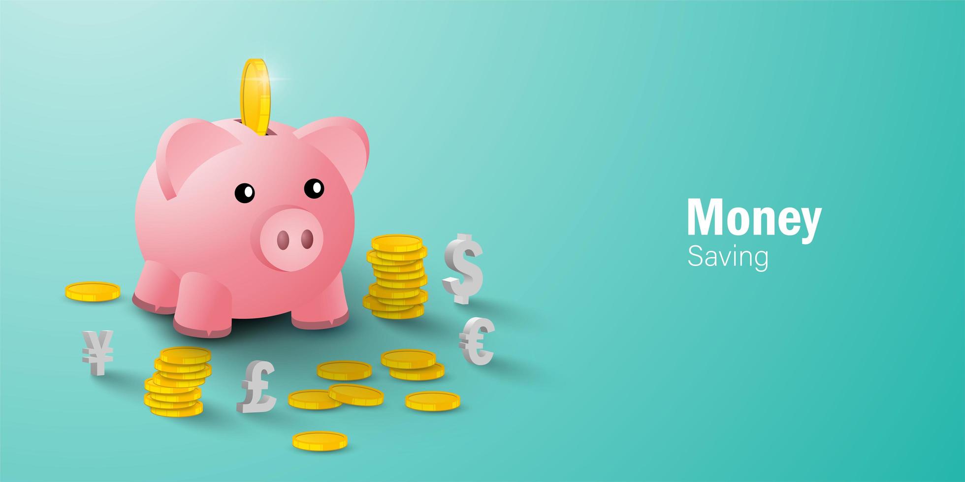 Money Saving Concept vector