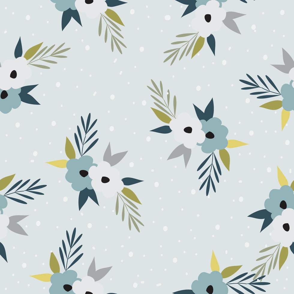 Pastel Vintage Floral Pattern vector