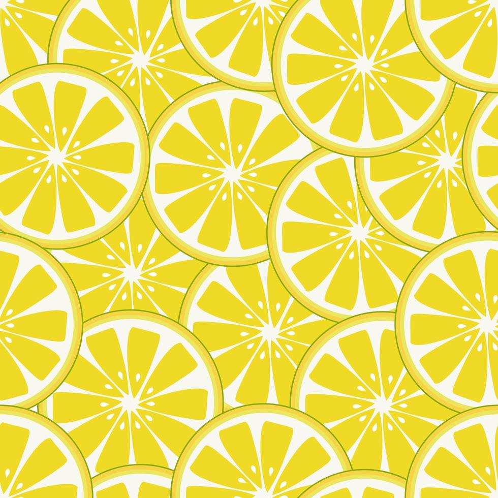 Fresh Lemon Slice Pattern vector