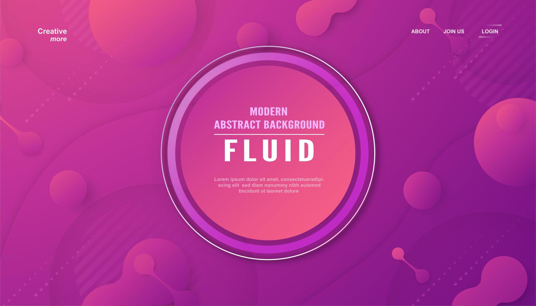 Modern abstract background in fluid style.  vector