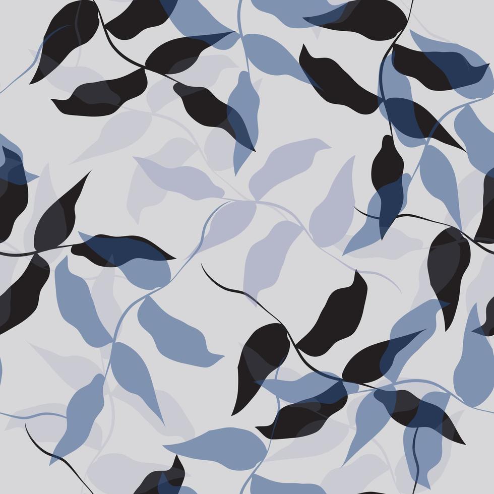 Abstract Purple Leaves Pattern vector