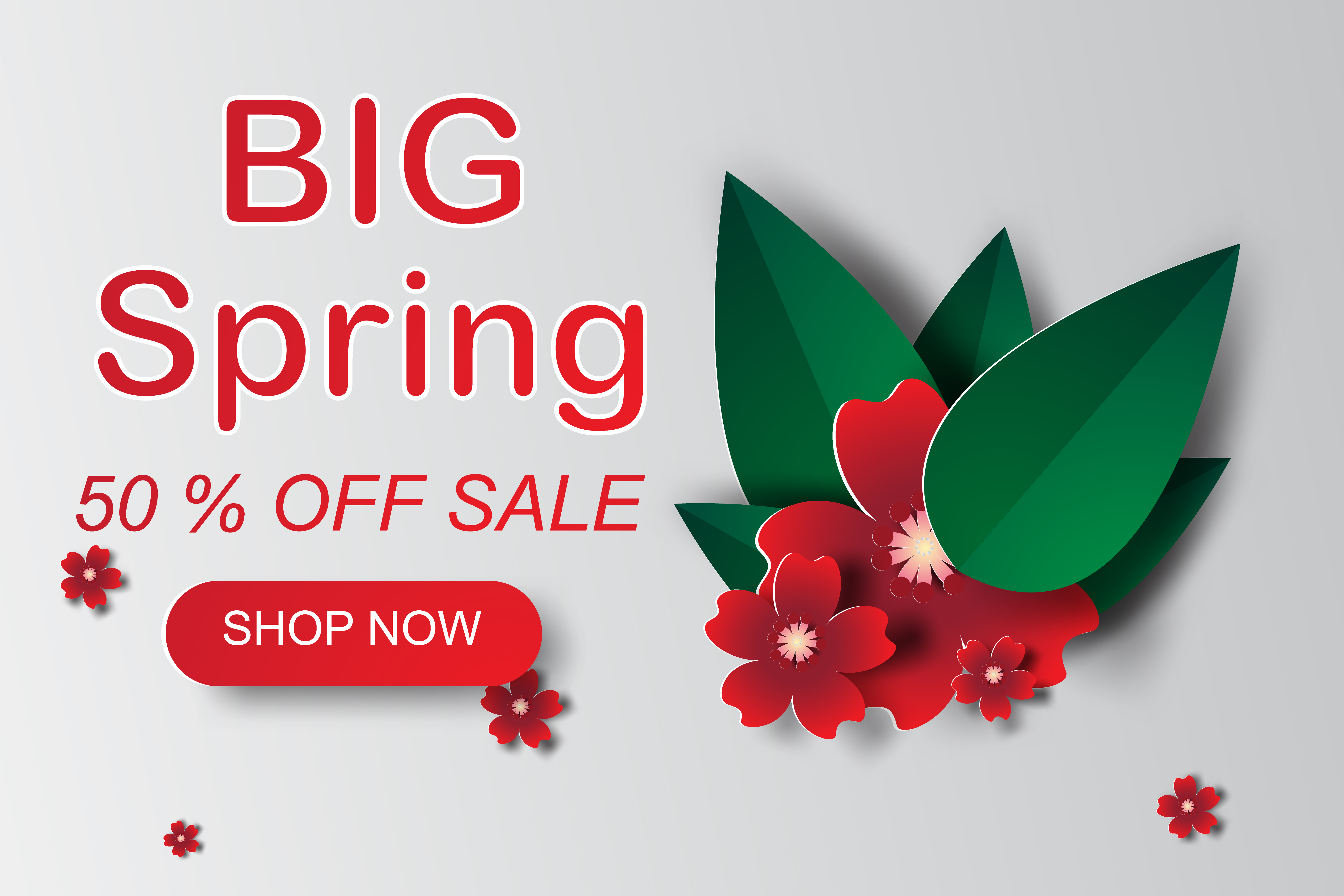 Spring sales banner 1072226 Vector Art at Vecteezy