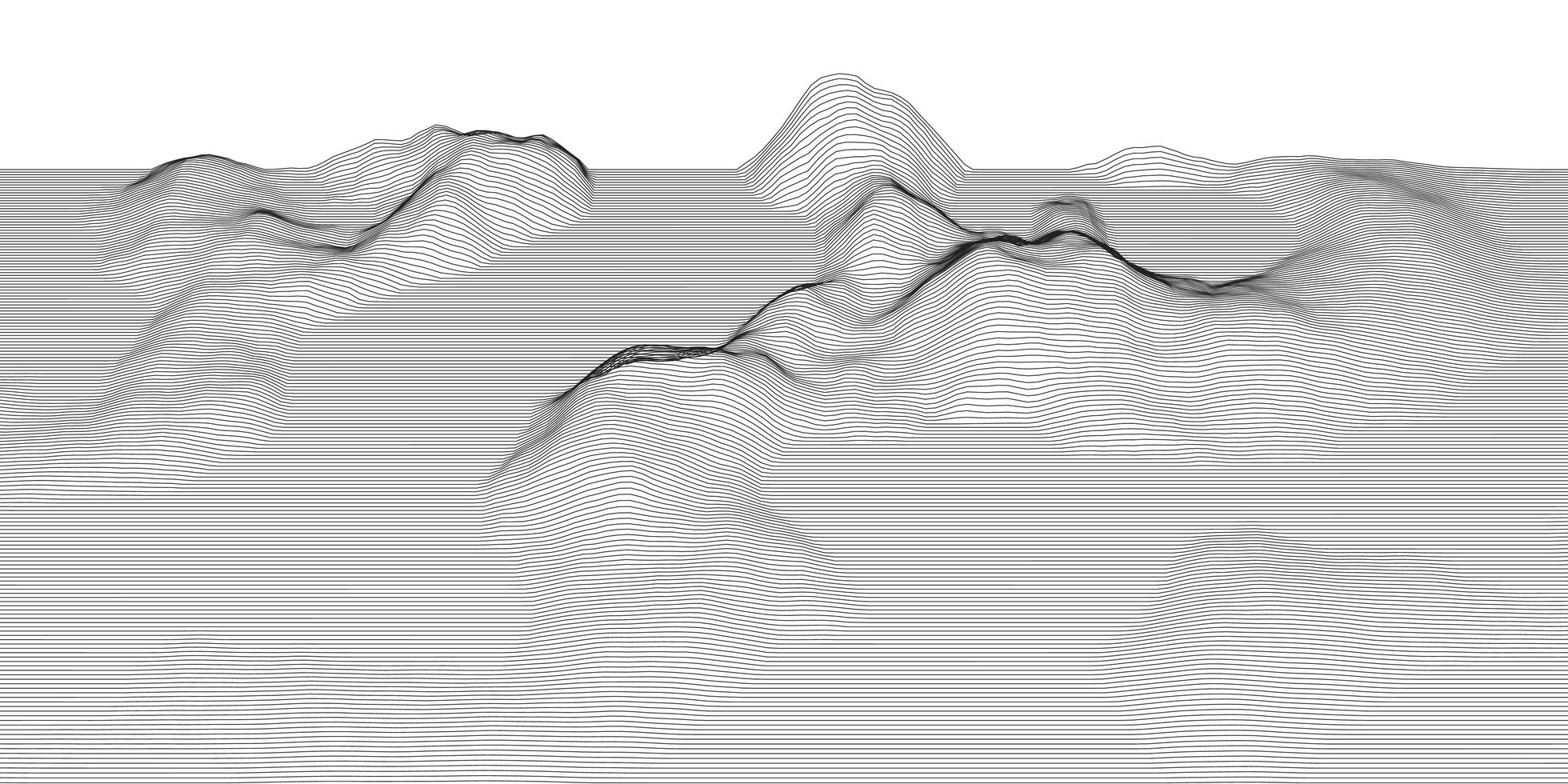 Abstract techno landscape  vector