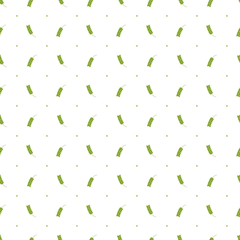 Simple Leaf Seamless Pattern  vector