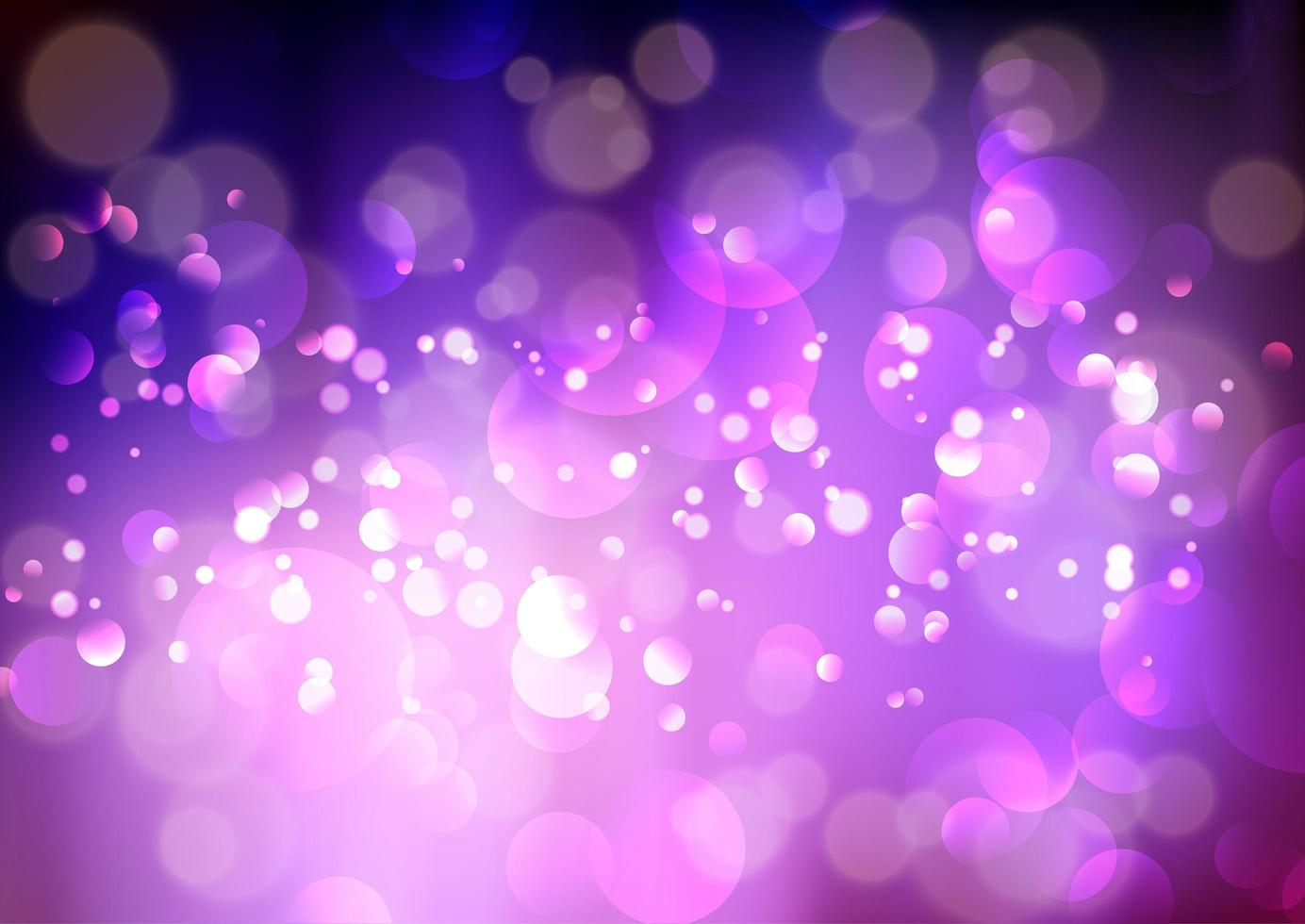 Purple bokeh lights background vector