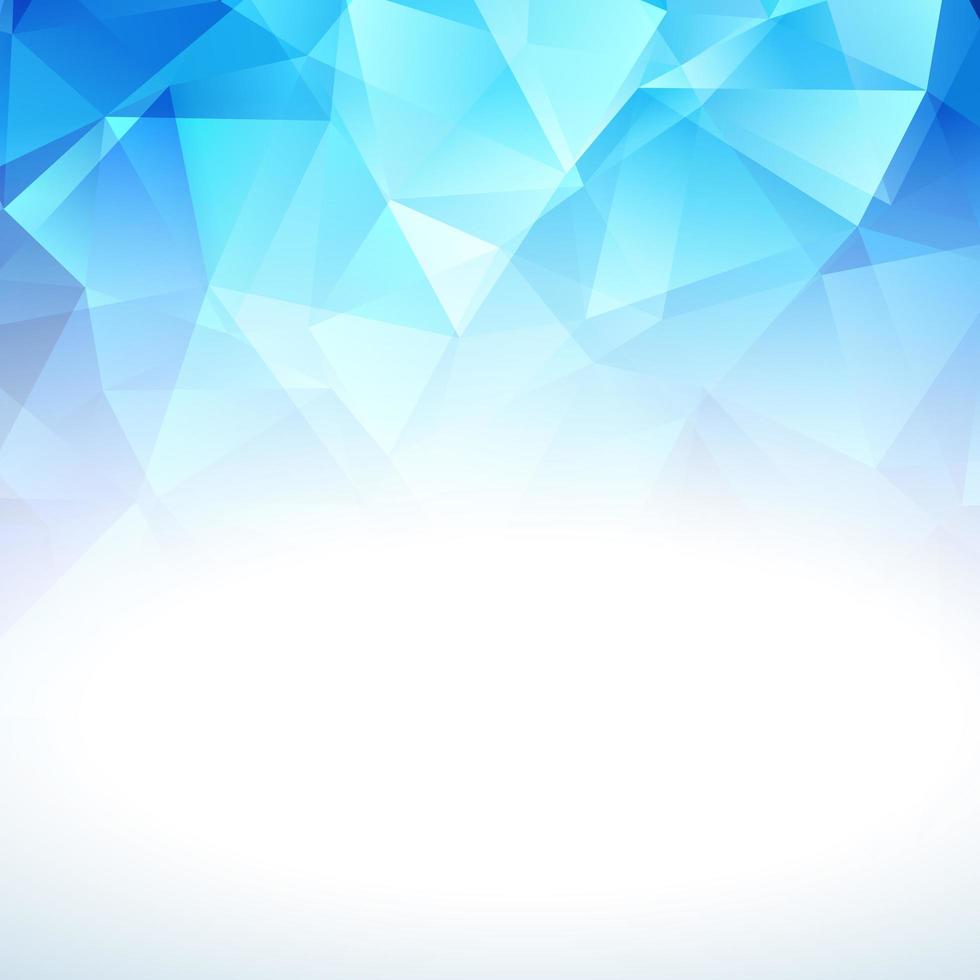 Blue low poly background vector