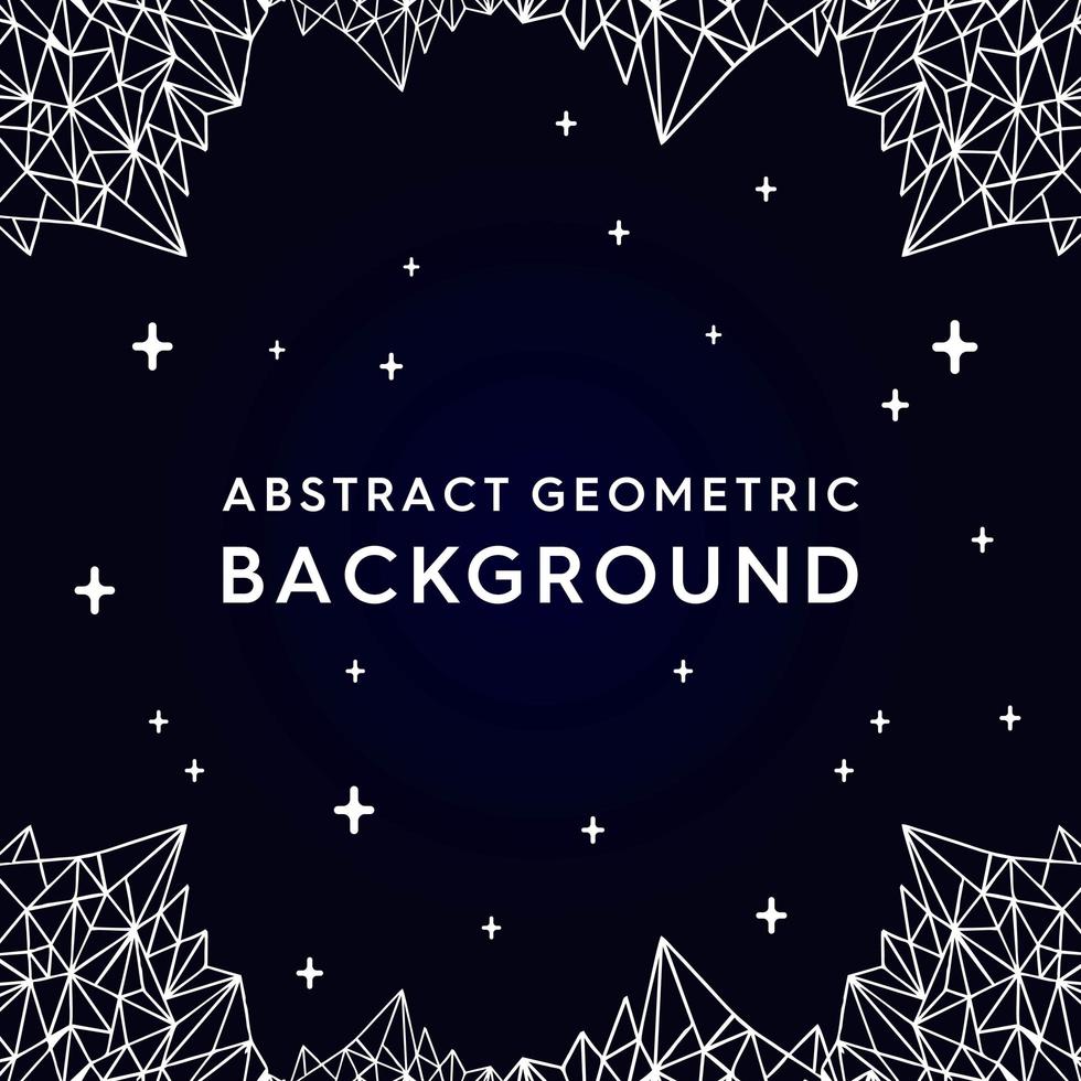 Dark Geometric Mountain Background vector