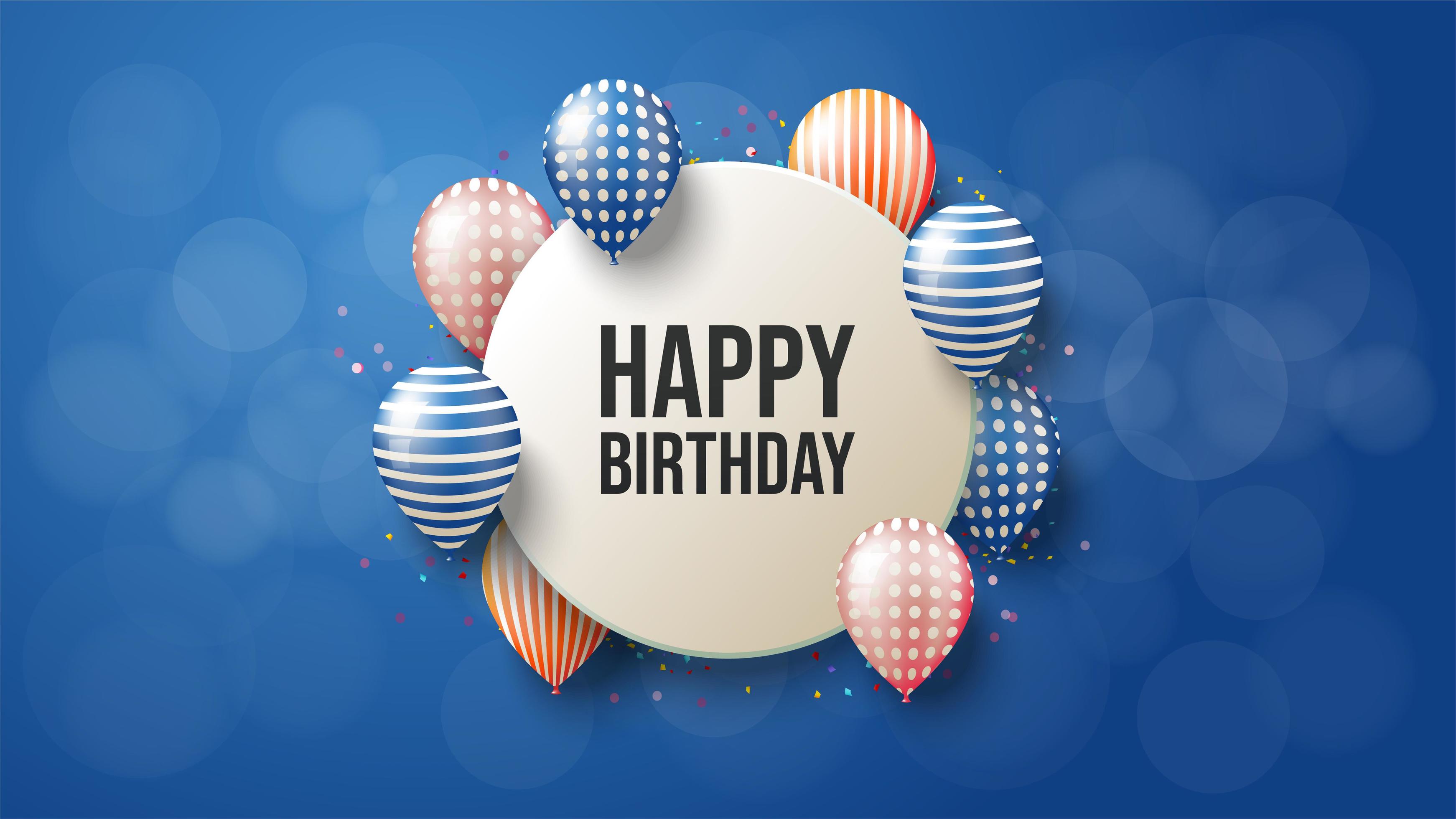 Circular Happy Birthday background - Download Free Vectors, Clipart