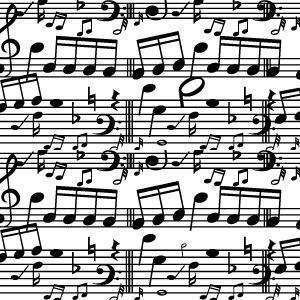 Flat Music Notes Background vector