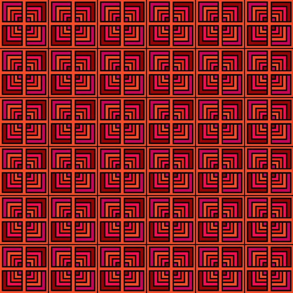 Seamless Pink Orange Square Background vector