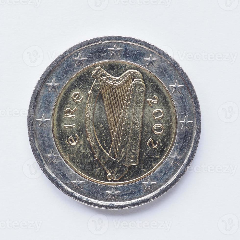 moneda irlandesa de 2 euros foto