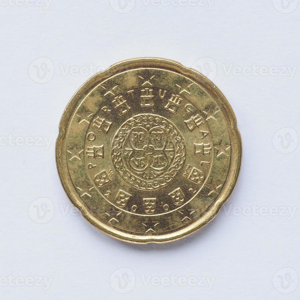 moneda portuguesa de 20 centavos foto