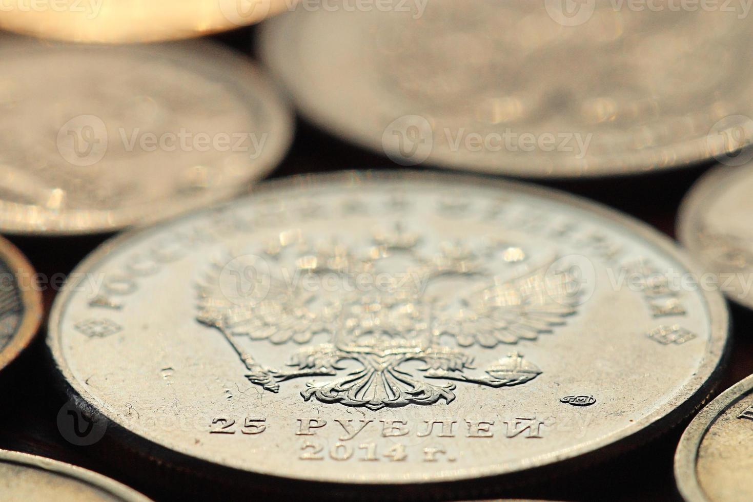monedas de rublo foto