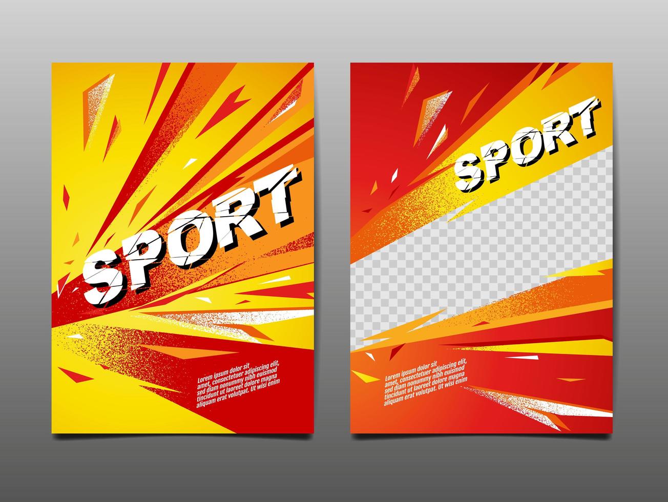 Grunge Style Sport Dynamic Banner vector