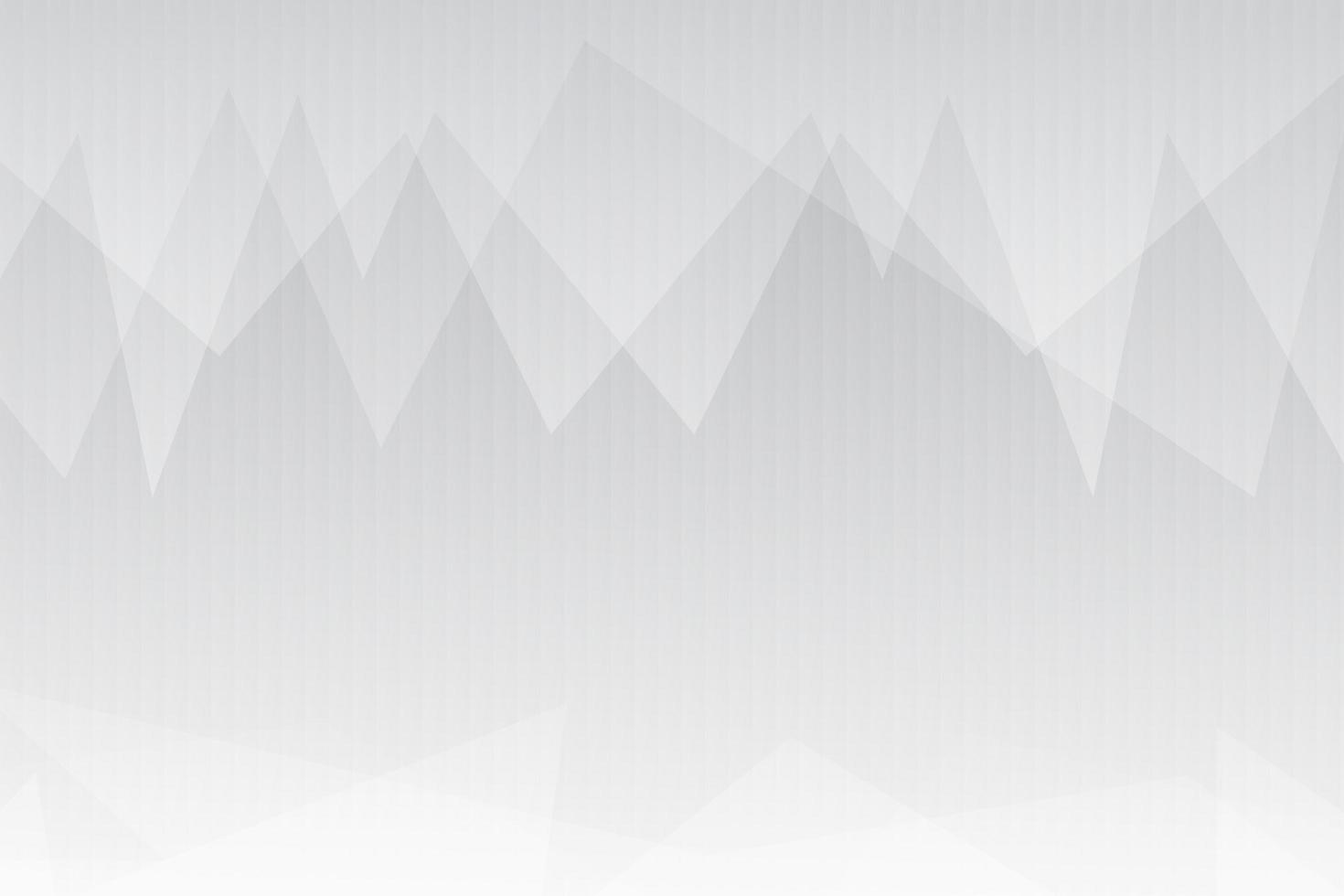 White and Grey Overlapping Triangles Background  vector