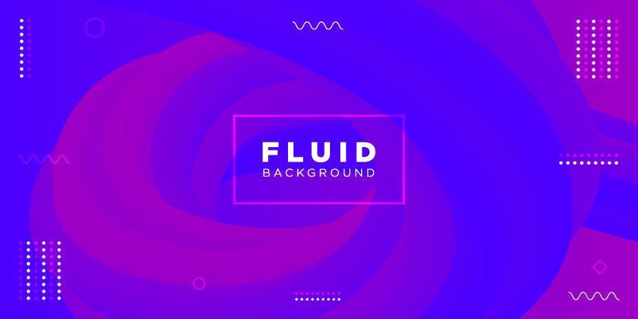 Blue and Purple Abstract Fluid Shapes Background vector