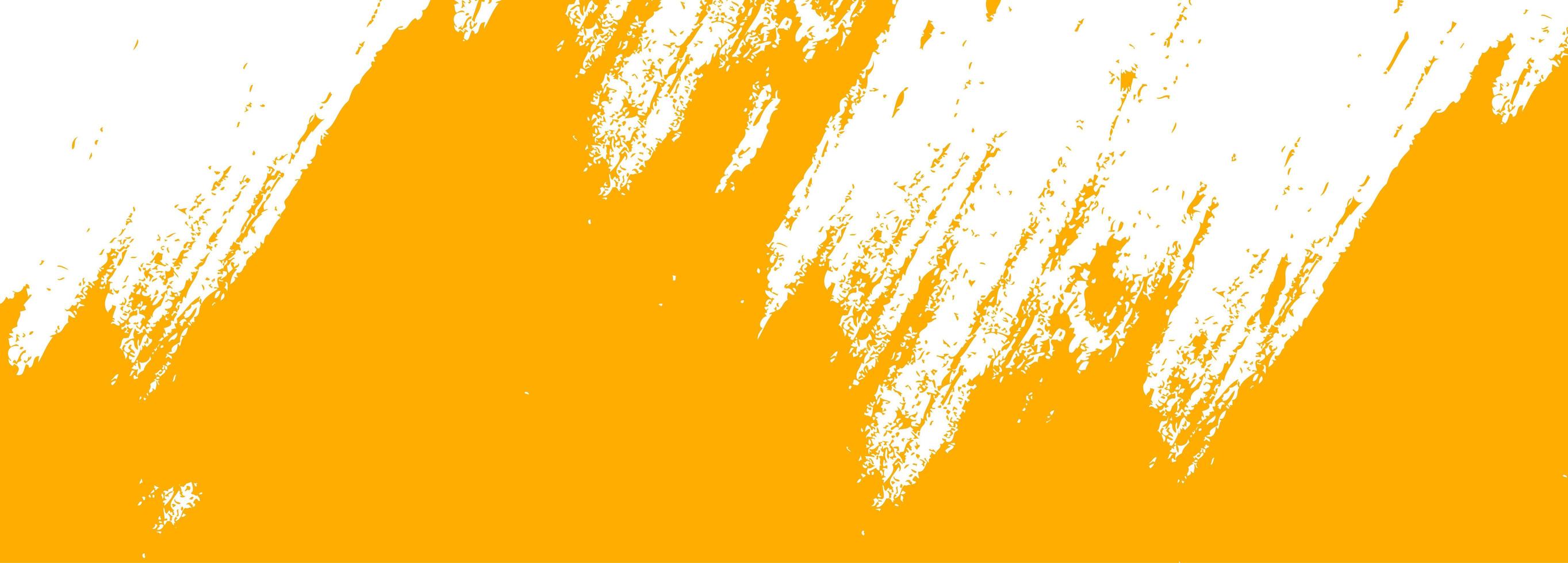 Diseño de banner acuarela abstracta pincel naranja vector