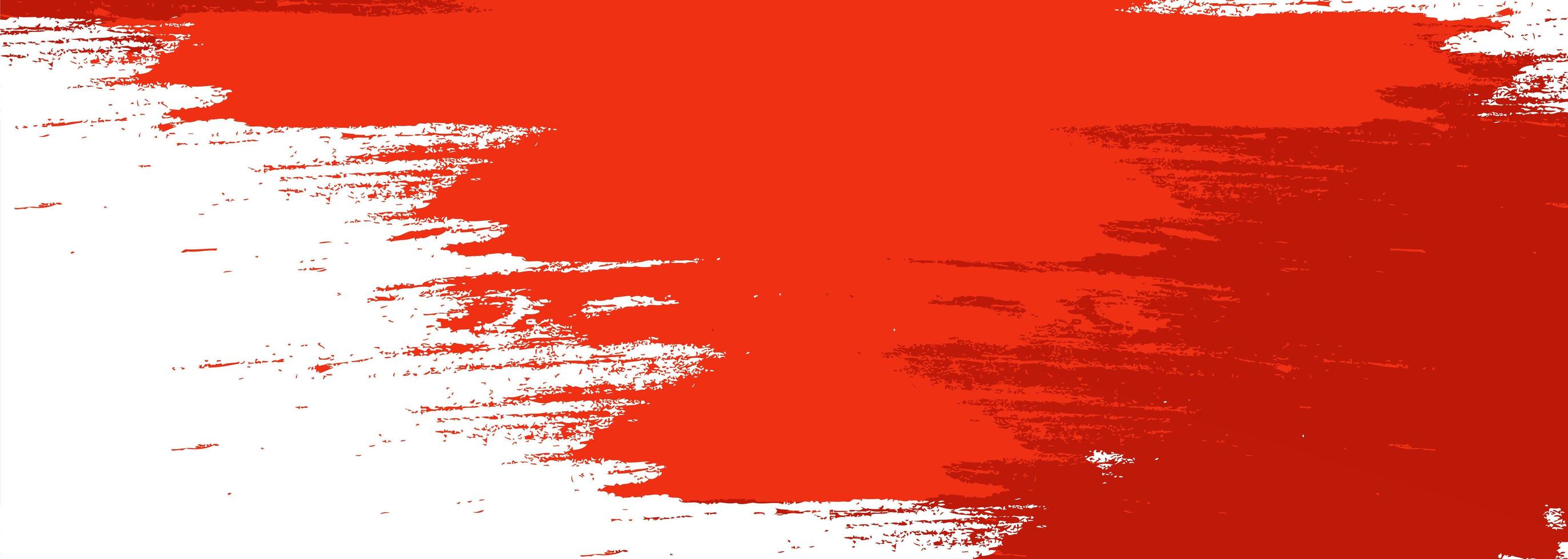 Fondo de banner de acuarela de pincel rojo moderno vector