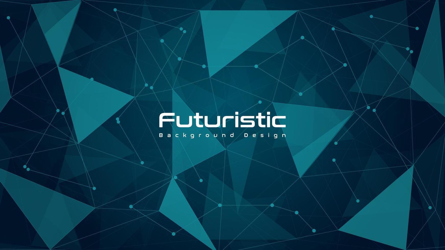Abstract Poly Futuristic Technology Background vector