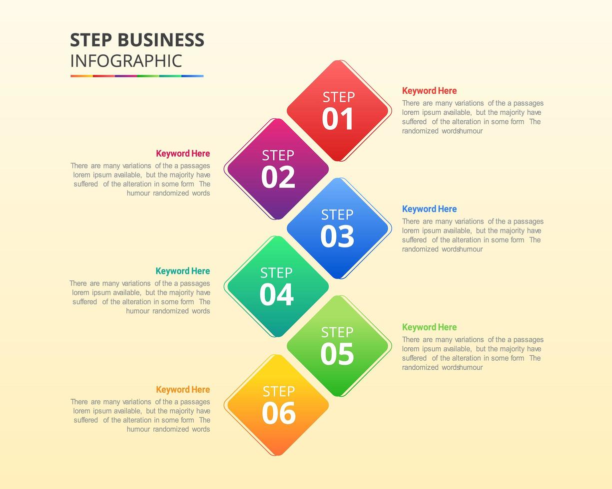Business  Infographic Design in Steps or Options vector